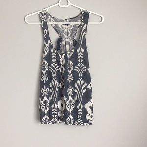 Blue and White American Eagle Tank Top